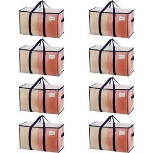 8 Pack Moving Bags, Moving Supplies, Moving Boxes, College Packing Storage Boxes